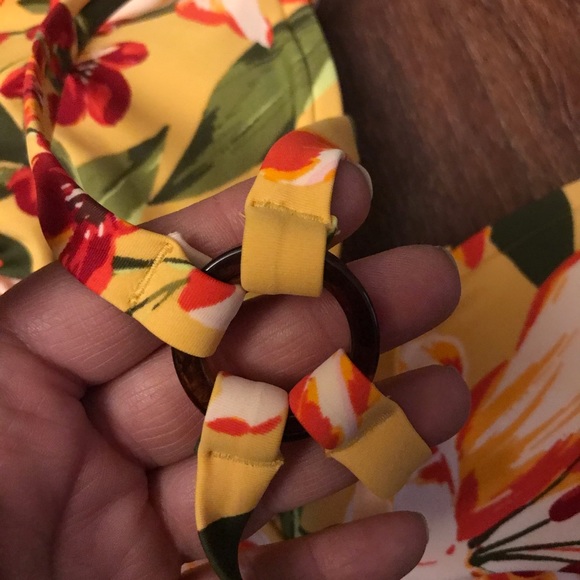 Kona Sol high coverage one piece swimsuit floral - Picture 9 of 11